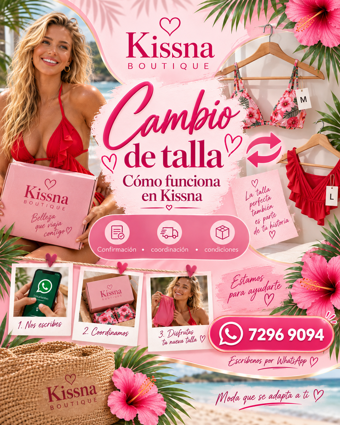 Cómo funciona un cambio de talla en Kissna Boutique