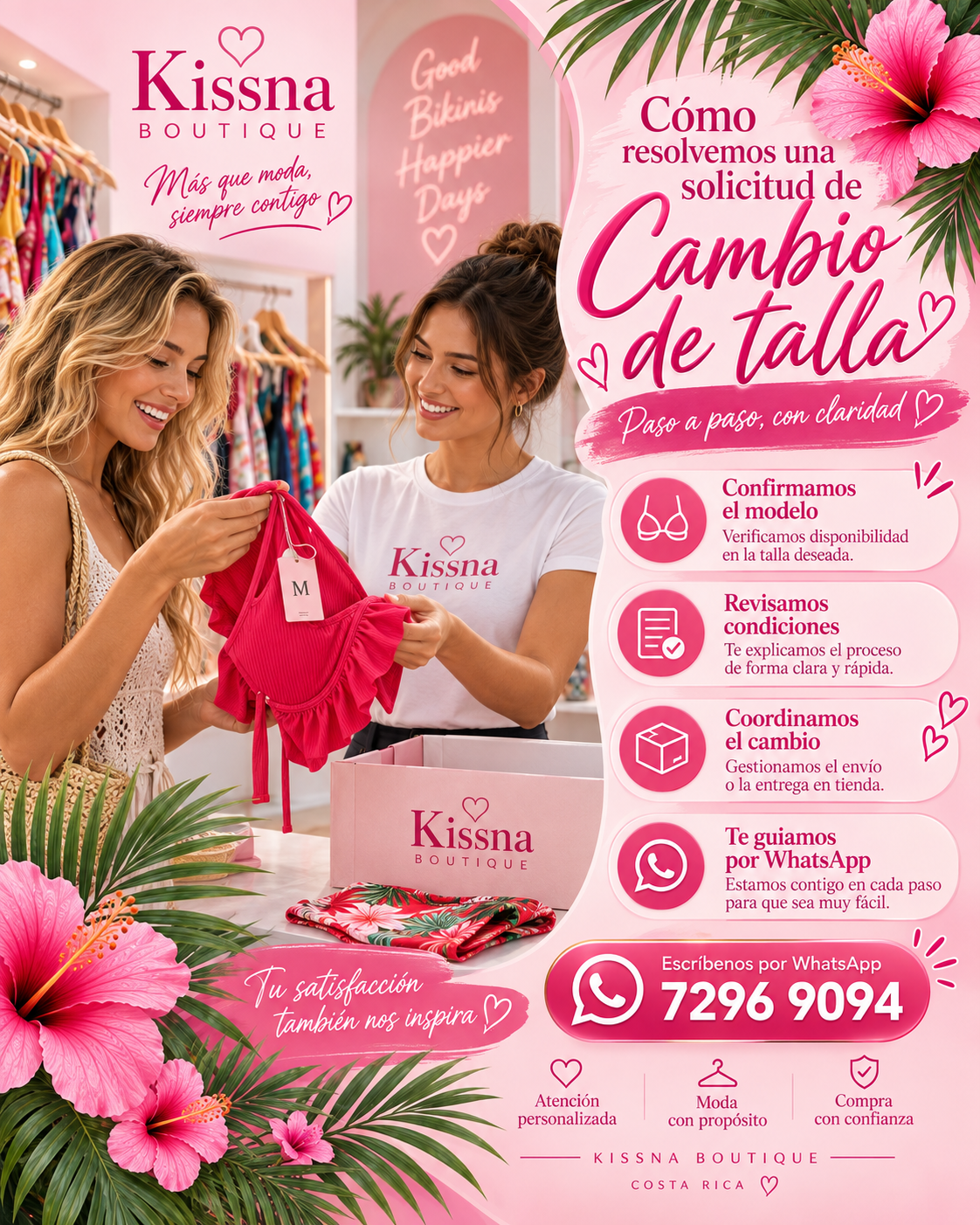 Cómo resolvemos una solicitud de cambio de talla paso a paso