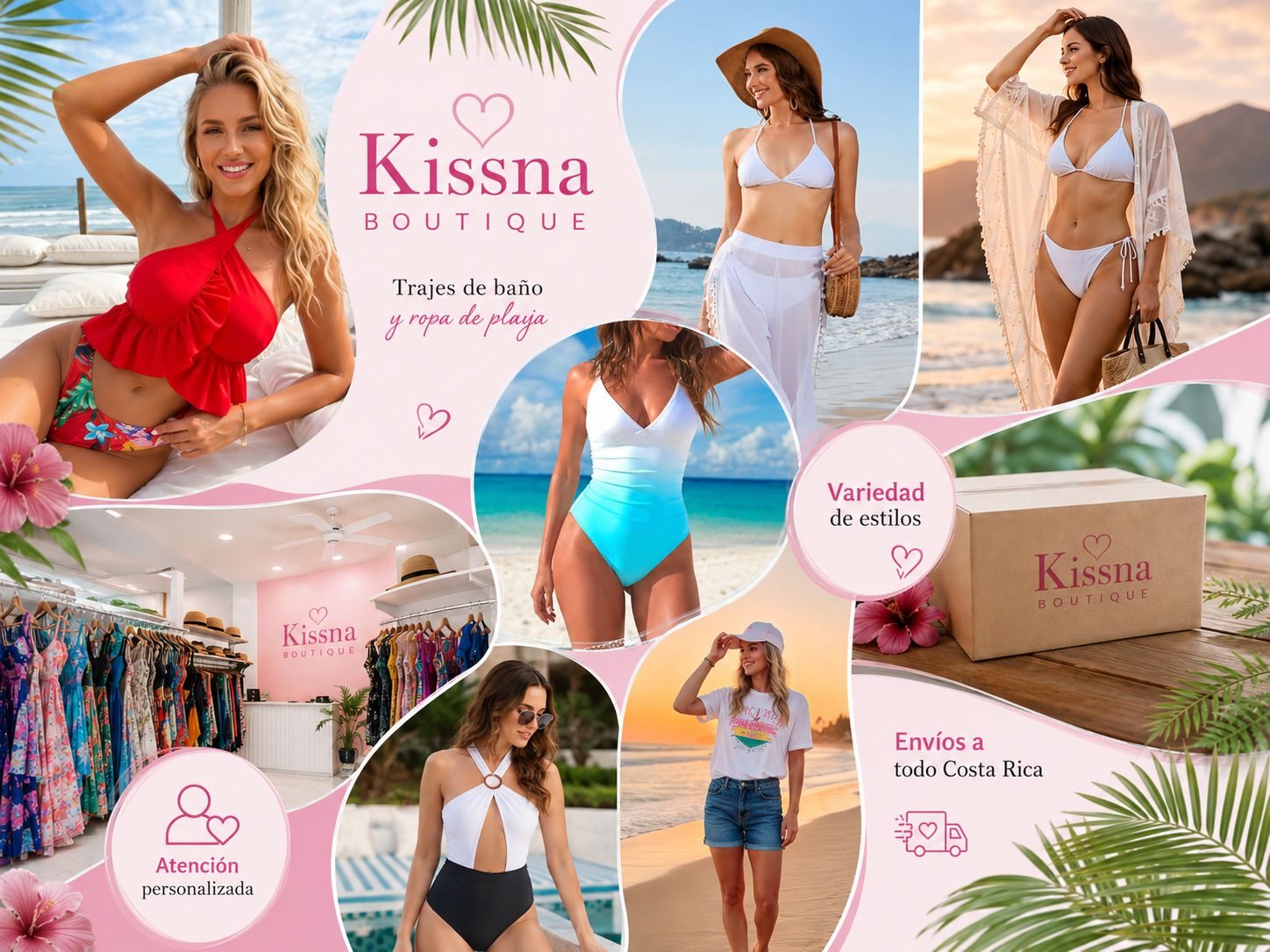 Salidas de playa y trajes de baño online de Kissna Boutique Costa Rica