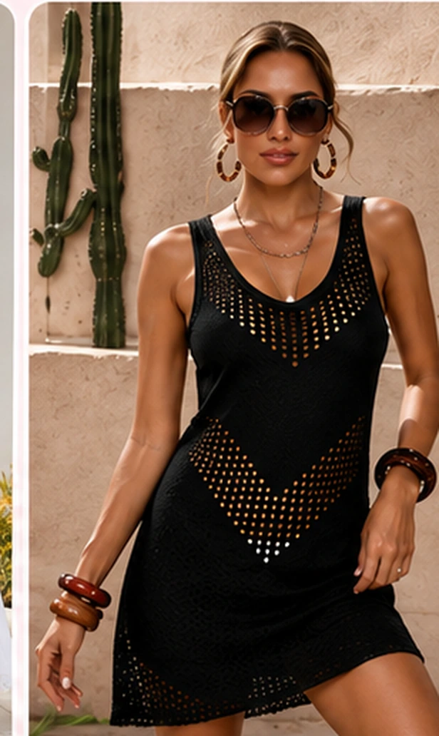 Inspiración de moda de playa para combinar con salidas de baño